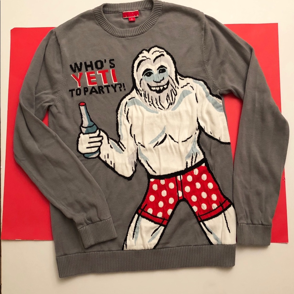 Who’s Yeti To Party?! Men’s Sweater Size M